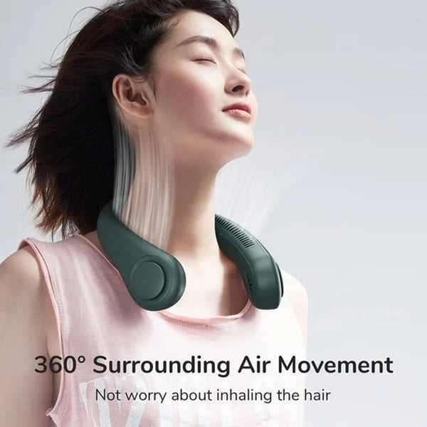 Mini Neck Fan – Portable Bladeless Rechargeable Cooling Fan