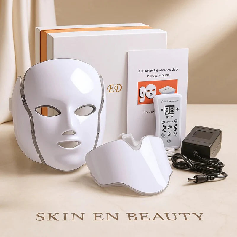 7-Color LED Facial Mask – Photon Light Therapy Face & Neck Skincare Device